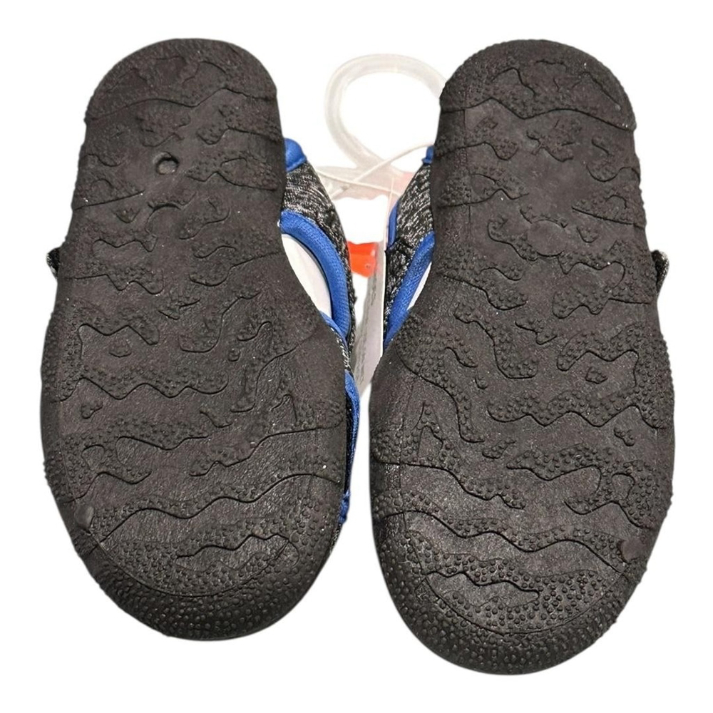 Joe Fresh Shoes Unisex Kids Size 8 Gray Blue Beach Water Sneakers Hook Loop - Picture 5 of 6